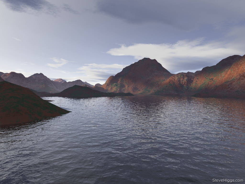 I have found that Terragen makes very realistic natural scenes, 